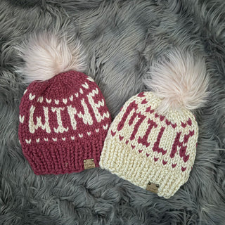 Wine & Milk Hat Set (Mommy & Me)
