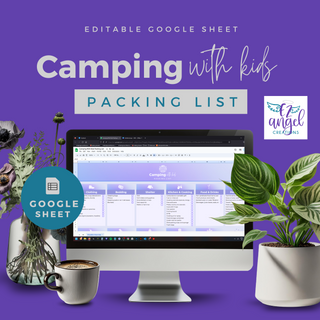 Digital Camping with Kids Packing List in Google Sheets