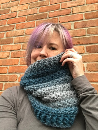 Starlight Zoie Cowl Pattern Knit Brim Crochet Version - PATTERN FILE ONLY