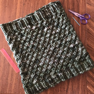 Starlight Zoie Cowl Pattern Knit Brim Crochet Version - PATTERN FILE ONLY