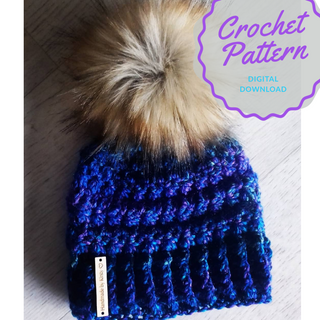 Starlight Zoie Crochet Hat Pattern - PATTERN FILE ONLY