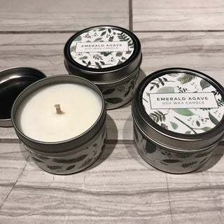 Emerald Agave Soy Wax Candle