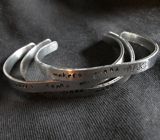 Makers Gonna Make Aluminum Bracelet