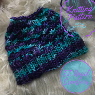Starlight Zoie Knit Hat Pattern - PATTERN FILE ONLY