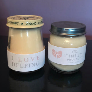 Baby Food Jar Candles - supporting The Finley Project